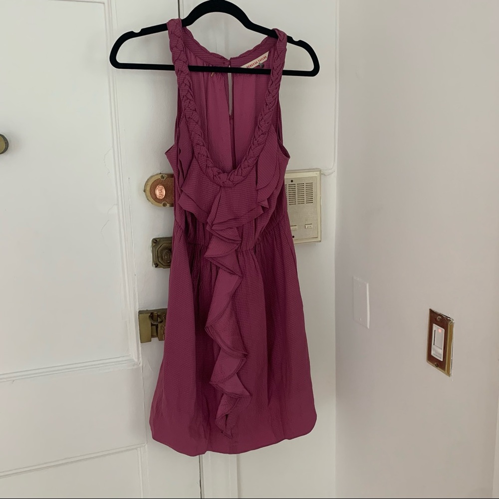 Rebecca Taylor 100% Silk Ruffled Mini Dress - 6
